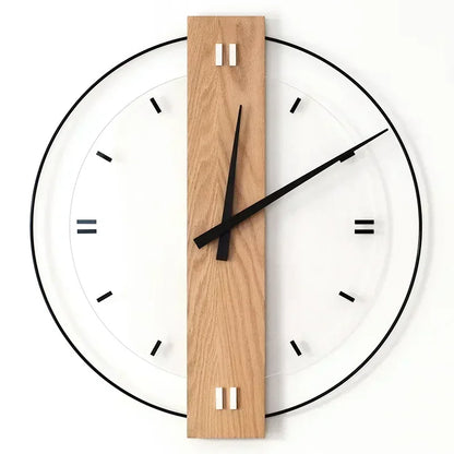 SilentOak – Minimalist Wooden Wall Clock with Silent Movement