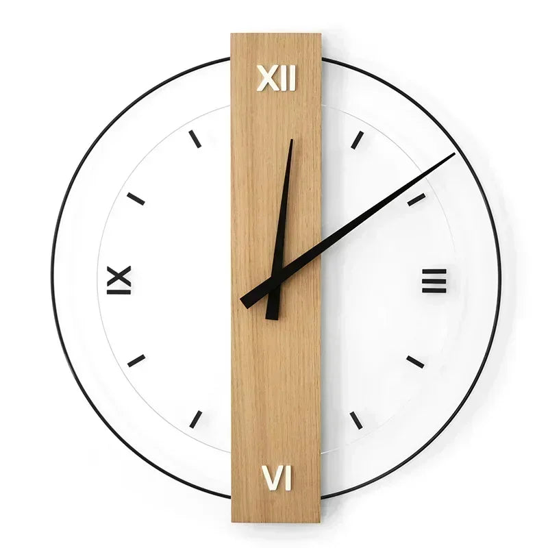 SilentOak – Minimalist Wooden Wall Clock with Silent Movement