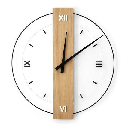 SilentOak – Minimalist Wooden Wall Clock with Silent Movement