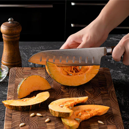 Premium Wooden Butcher Block – End Grain Chopping Board for Kitchen & Professional Chefs