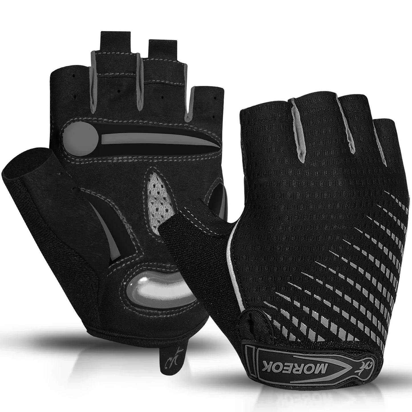 RideEase Half Finger Cycling Gloves – Shock Absorbing, Breathable & Anti-Slip Gloves