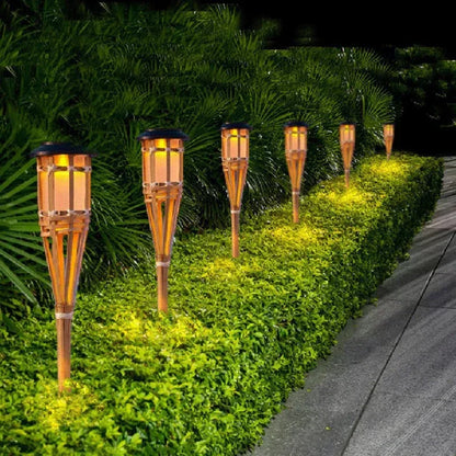 5-Piece Solar Torch Light Set – Flame Effect LED Garden Lights | Solar Powered & Weatherproof Outdoor Lighting
