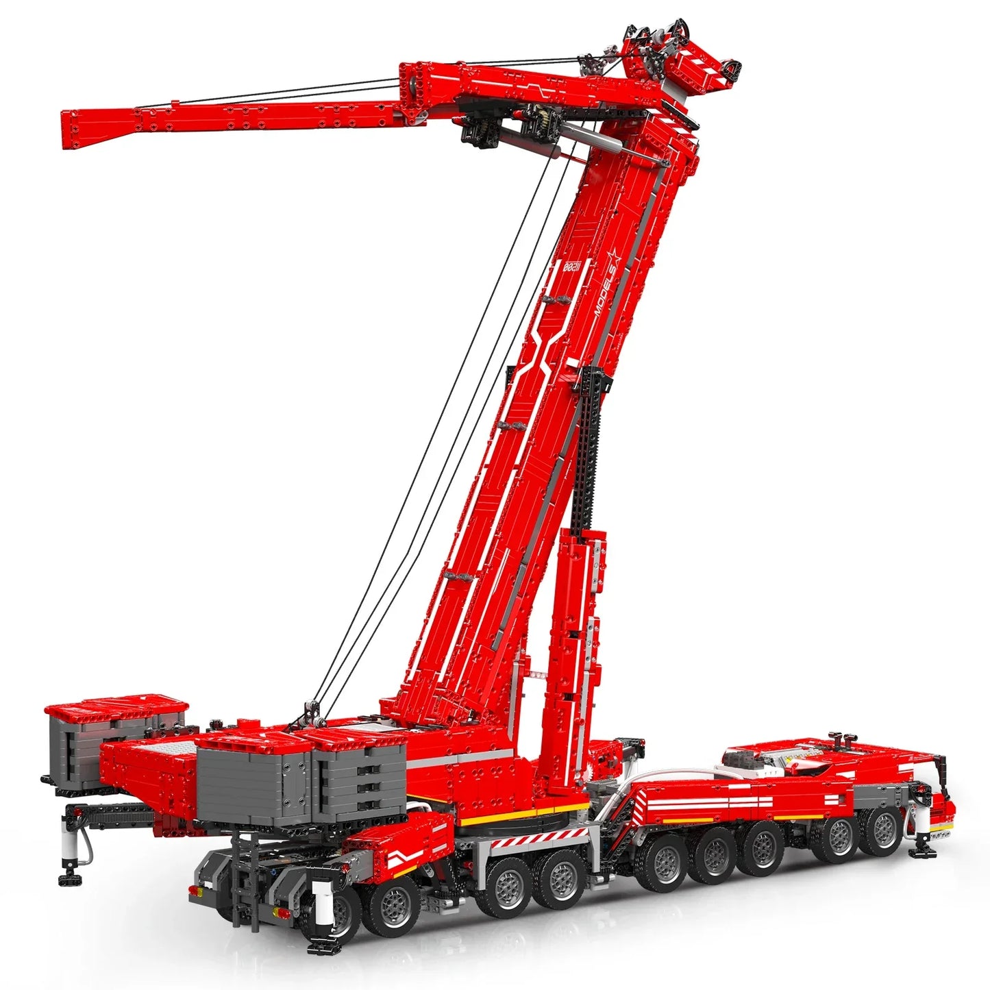 Crane Truck Building Set – 1700 Pieces – Motorised with Realistic Design & Movement