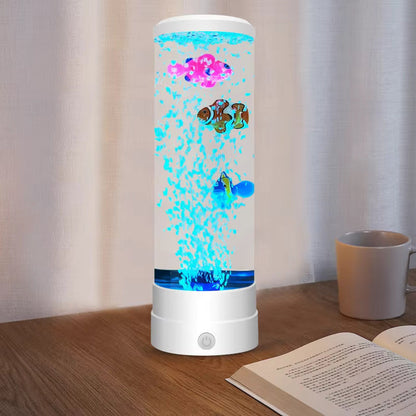 Bubble Fish Lamp – Calming LED Mood Light with Soothing Water & Bubbles