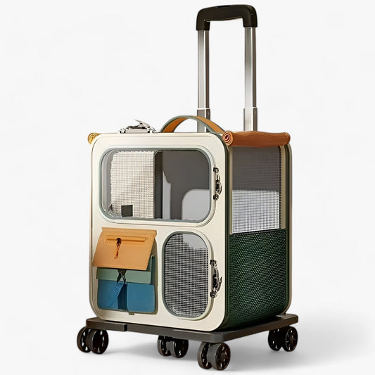 Luna – Cat Travel Backpack with Wheels & Removable Trolley Function