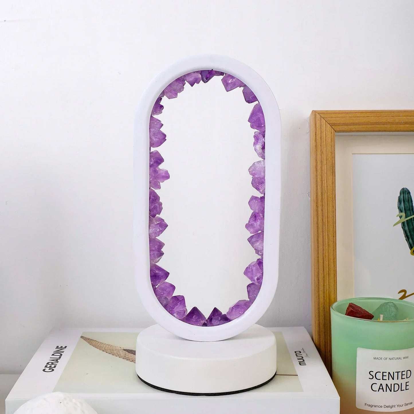 AuraStone | Natural Calming Amethyst Serenity Lamp