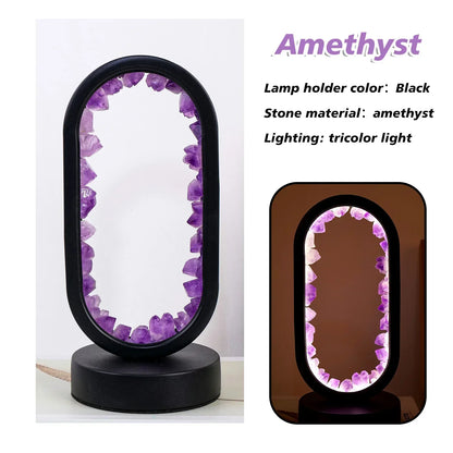 AuraStone | Natural Calming Amethyst Serenity Lamp