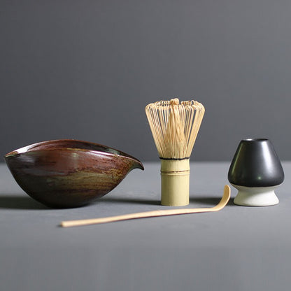TenchaTime | Complete Matcha Set – Bamboo Whisk & Ceramic Bowl – Authentic Japanese Tea Kit