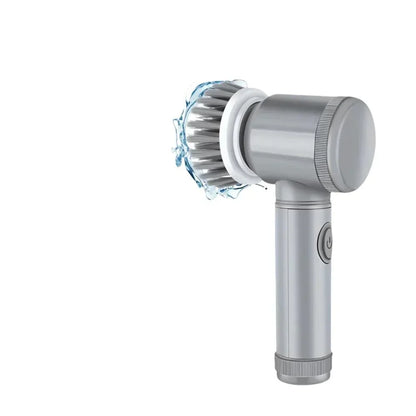 Electric Scrubber – Cordless Spin Scrubber with 6 Replaceable Brush Heads, Powerful Cleaning Tool