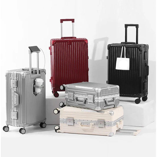 Tallinn Hard Shell Suitcase with Aluminium Frame – Lightweight, Durable & TSA Approved Luggage