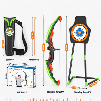 Zaido Kids Adventure Bow & Arrow Set – Outdoor Archery Toy Kit