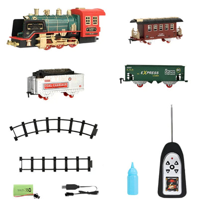 ChugBot – Remote Control Steam Train Set for Kids | Educational Electric Railway Toy with Realistic Steam Effect