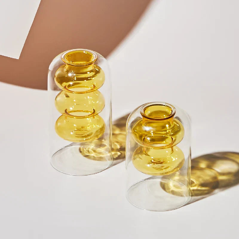 GlassBloom | Nordic Colourful Artistic Glass Vase