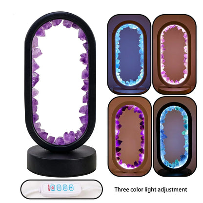 AuraStone | Natural Calming Amethyst Serenity Lamp