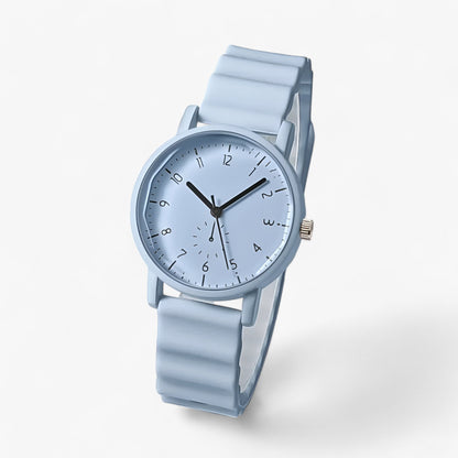 Mina Jelly Watch – Colourful Quartz Watch with Elegant Silicone Wave Strap