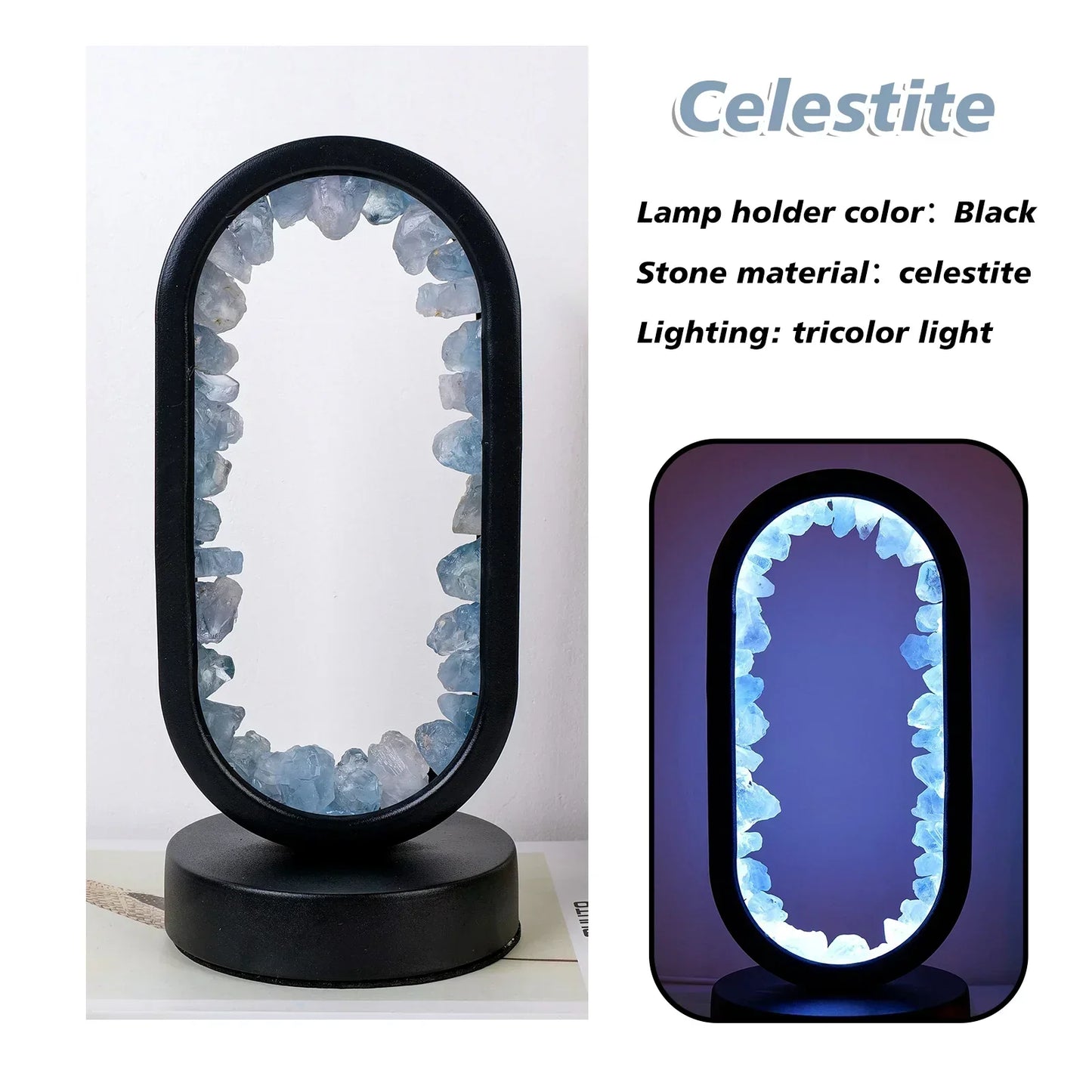 AuraStone | Natural Calming Amethyst Serenity Lamp
