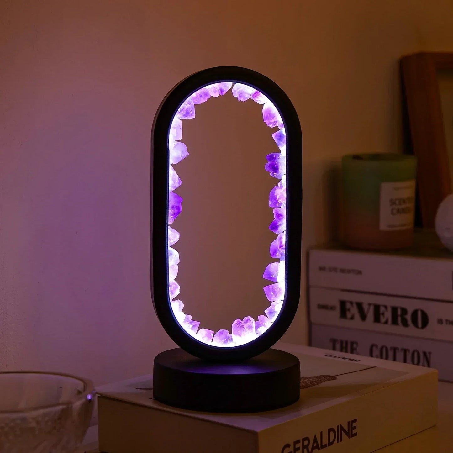 AuraStone | Natural Calming Amethyst Serenity Lamp
