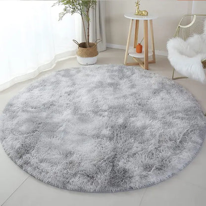 FluffyMat – Ultra Soft Plush Round Rug for Bedroom & Living Room Comfort