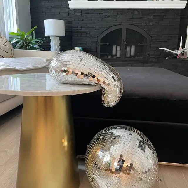 Melting Disco Ball Wall Decor – Unique Reflective Art Piece