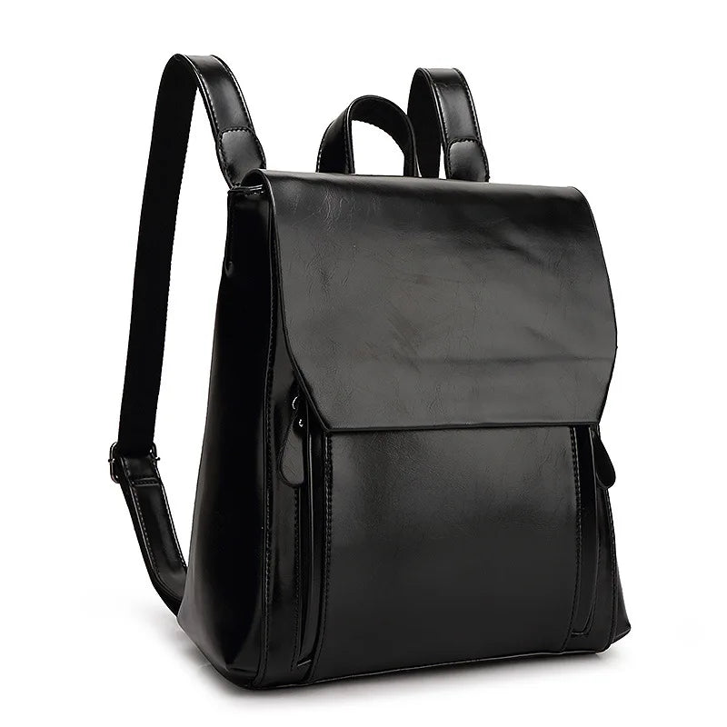 Carmine | Elegant PU Leather Laptop Backpack – Padded & Practical