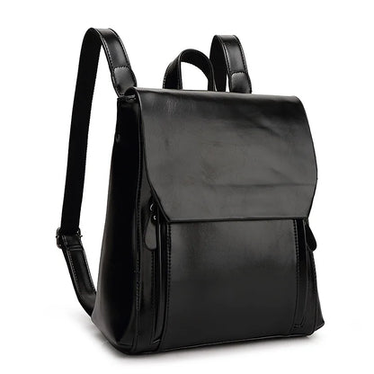 Carmine | Elegant PU Leather Laptop Backpack – Padded & Practical