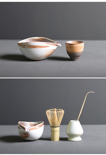 TenchaTime | Complete Matcha Set – Bamboo Whisk & Ceramic Bowl – Authentic Japanese Tea Kit