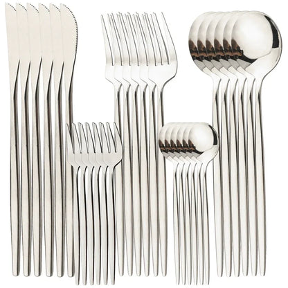 RoyalMirror – Luxury Gold Cutlery Set
