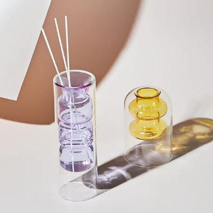 GlassBloom | Nordic Colourful Artistic Glass Vase