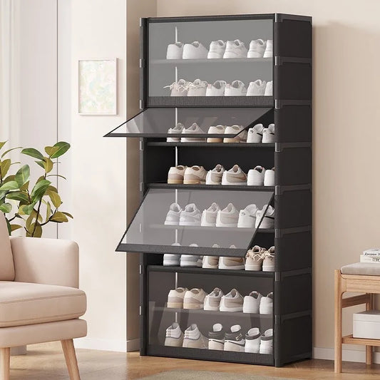 TransRack – Transparent Multi-Layer Shoe Storage Cabinet