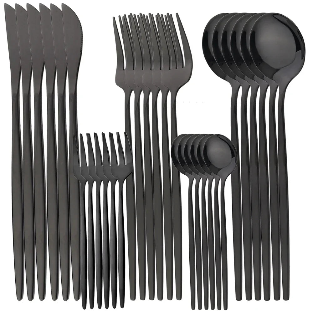RoyalMirror – Luxury Gold Cutlery Set