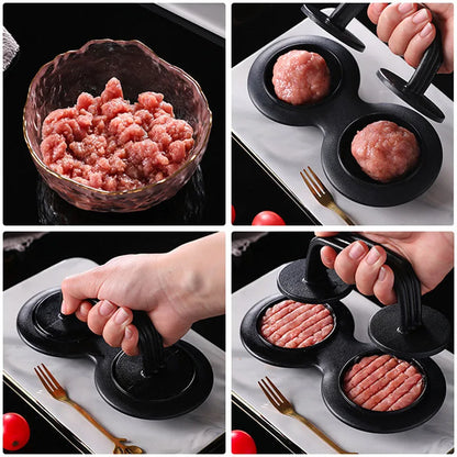 PattiePro | Double Grid Burger Press – Perfectly Shaped Patties Every Time