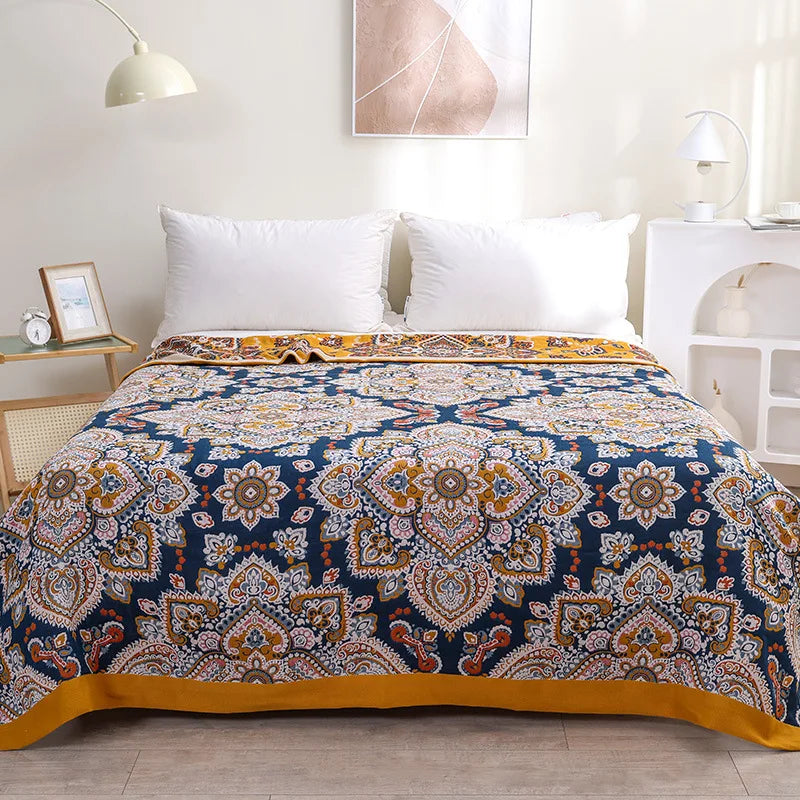 BohemiaCotton – Soft & Cooling 100% Cotton Blanket