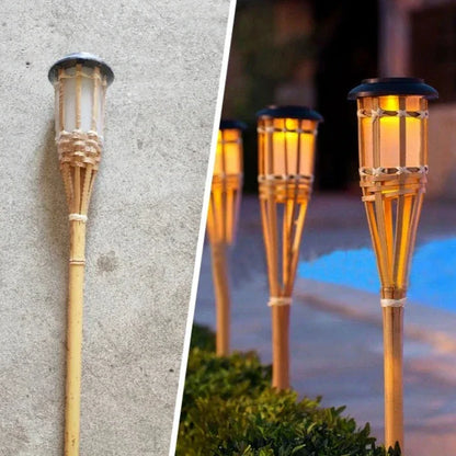 5-Piece Solar Torch Light Set – Flame Effect LED Garden Lights | Solar Powered & Weatherproof Outdoor Lighting