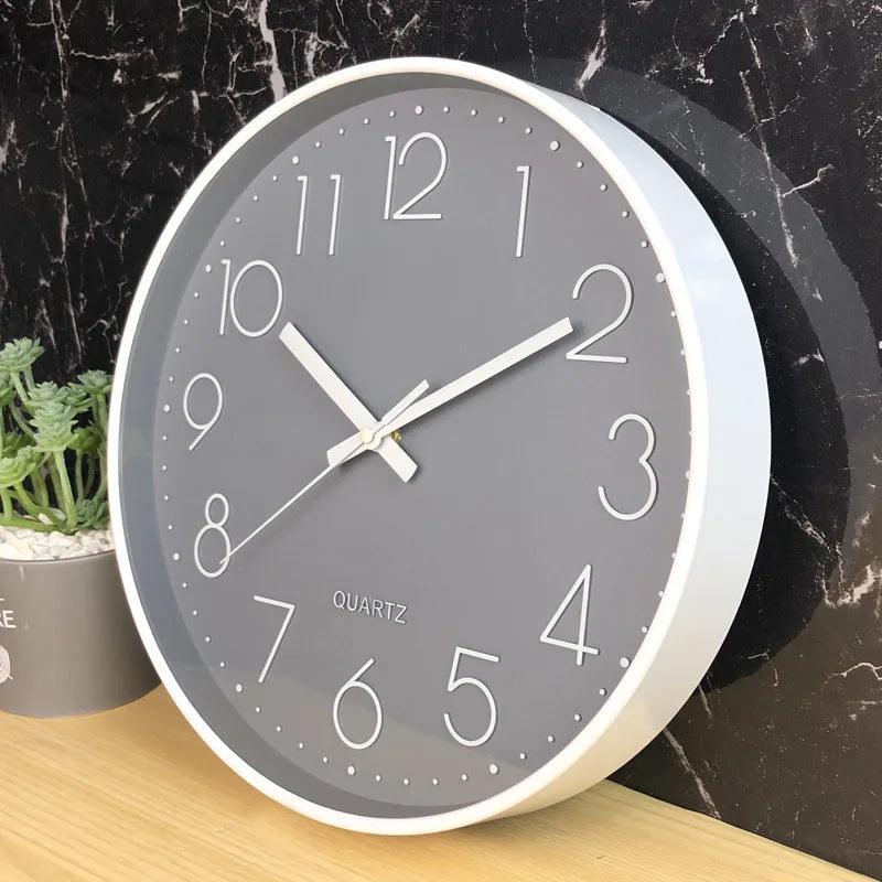 30cm Silent Non-Ticking Wall Clock – Modern Minimalist Design