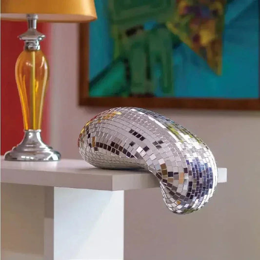 Melting Disco Ball Wall Decor – Unique Reflective Art Piece
