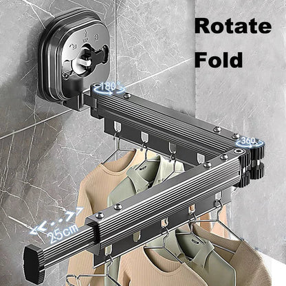 WallDry Flex – Foldable Wall-Mounted Clothes Dryer for Space-Saving Laundry