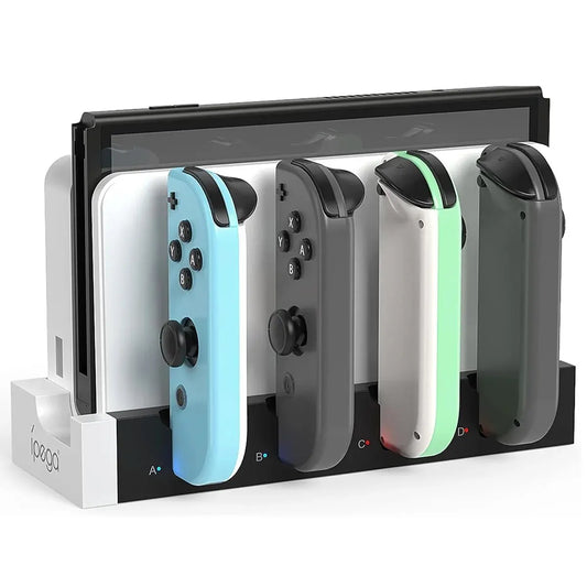 Joy-Con Charging Dock – Charges up to 4 Controllers | Compatible with Nintendo Switch & OLED Models