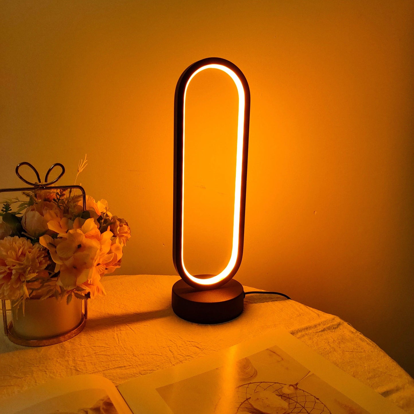 LED Night Lamp – Stylish Three-Colour Dimmable Bedside Light