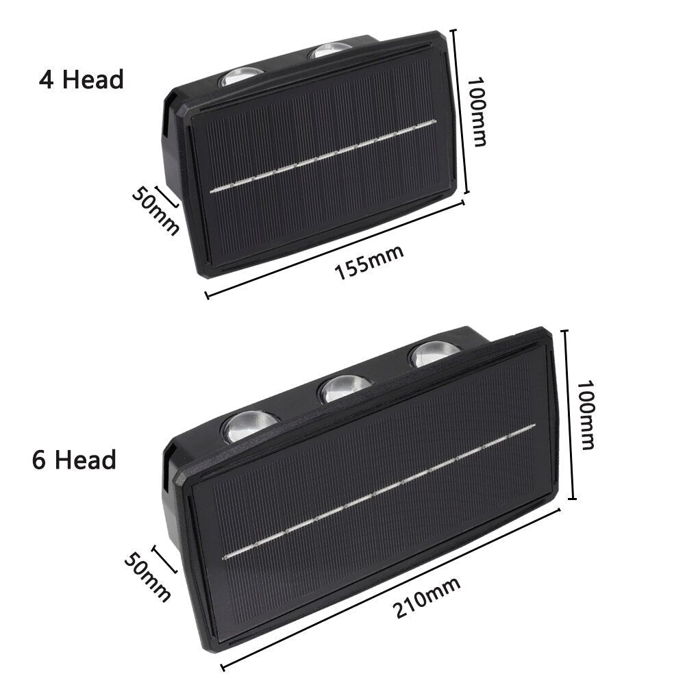 Solar LED Outdoor Wall Light - Waterproof & Energy Efficient