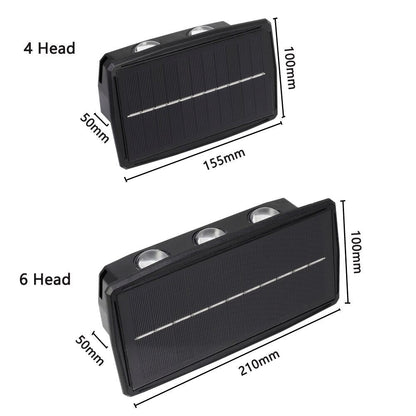 Solar LED Outdoor Wall Light - Waterproof & Energy Efficient