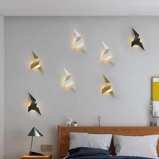 Nordic LED Bird Wall Lamp | Modern Wall Lighting for Bedroom, Staircase & Home Decor