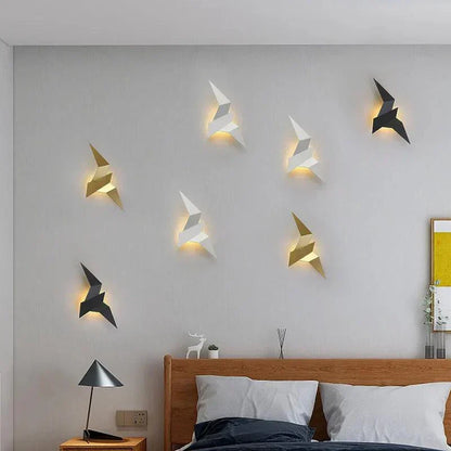 Nordic LED Bird Wall Lamp | Modern Wall Lighting for Bedroom, Staircase & Home Decor
