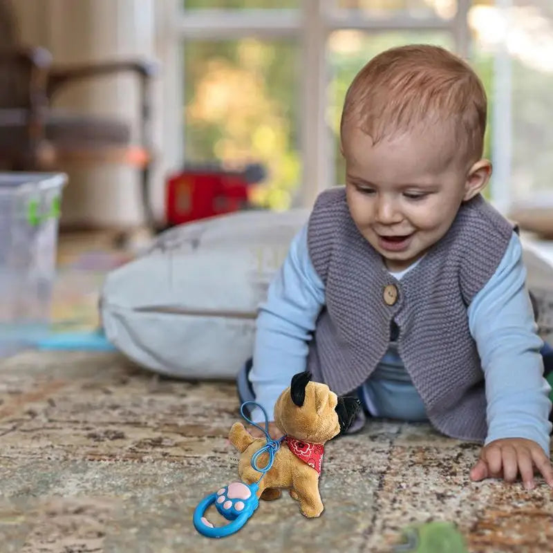 Interdraft Plush Puppy Toy – Electronic Pet with Remote Control & Leash – Walking & Barking Dog for Kids