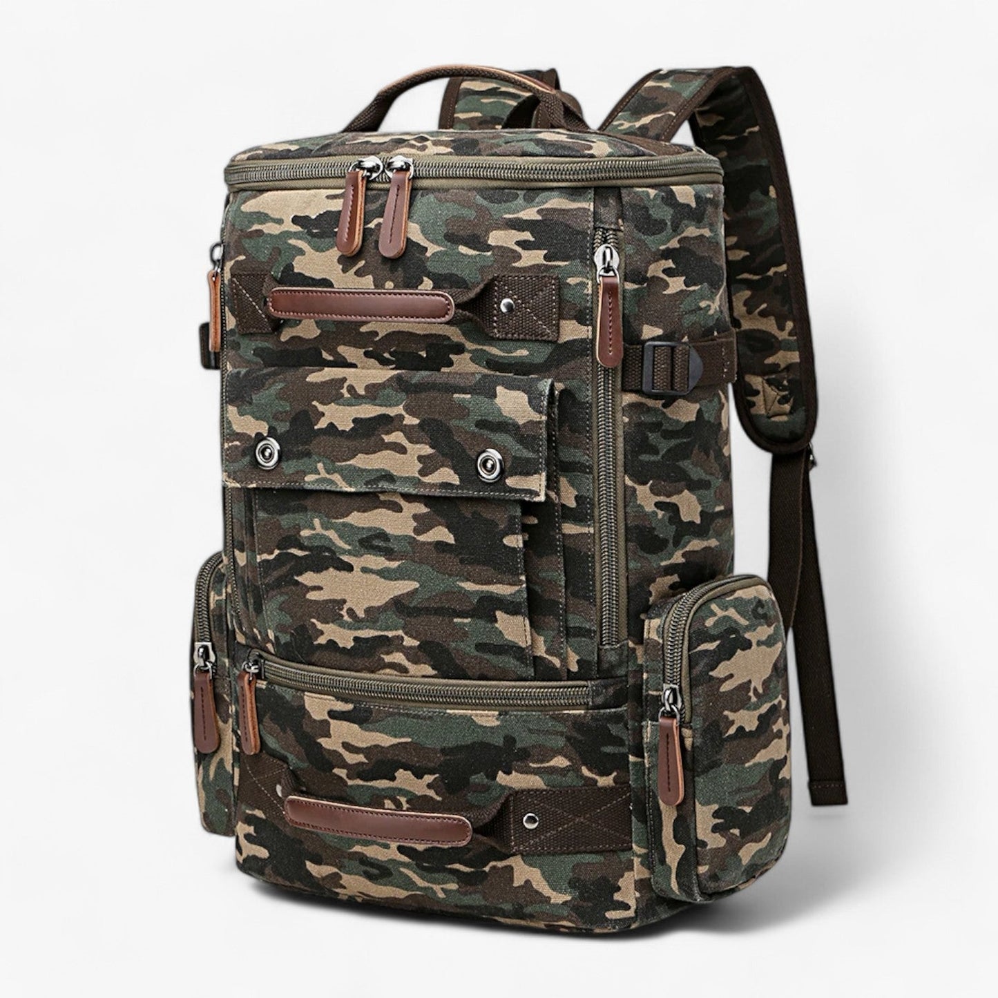 Vintage Canvas Backpack – Stylish & Functional with Laptop Compartment for Everyday & Adventure