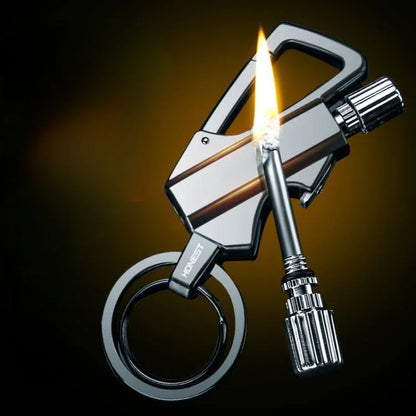 FlareKey – Multifunction Keychain Lighter | Windproof Kerosene Lighter for Outdoor & Everyday Use
