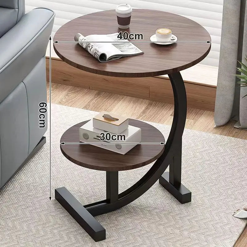 CasaLune Luxury Two-Tier Portable Side Table – Compact, Modern & Functional Design