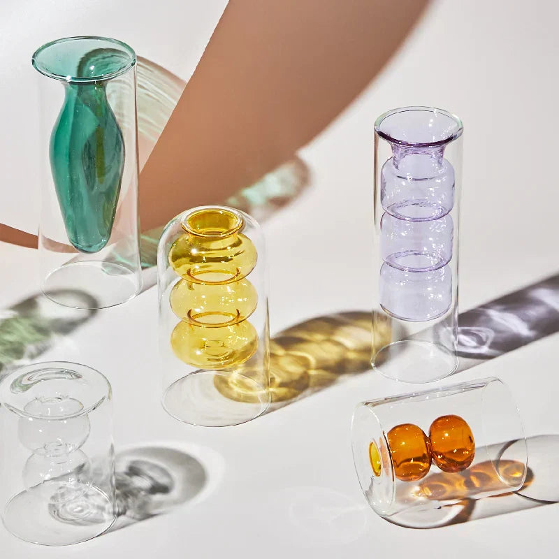 GlassBloom | Nordic Colourful Artistic Glass Vase