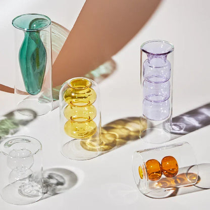 GlassBloom | Nordic Colourful Artistic Glass Vase