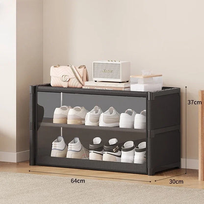 TransRack – Transparent Multi-Layer Shoe Storage Cabinet