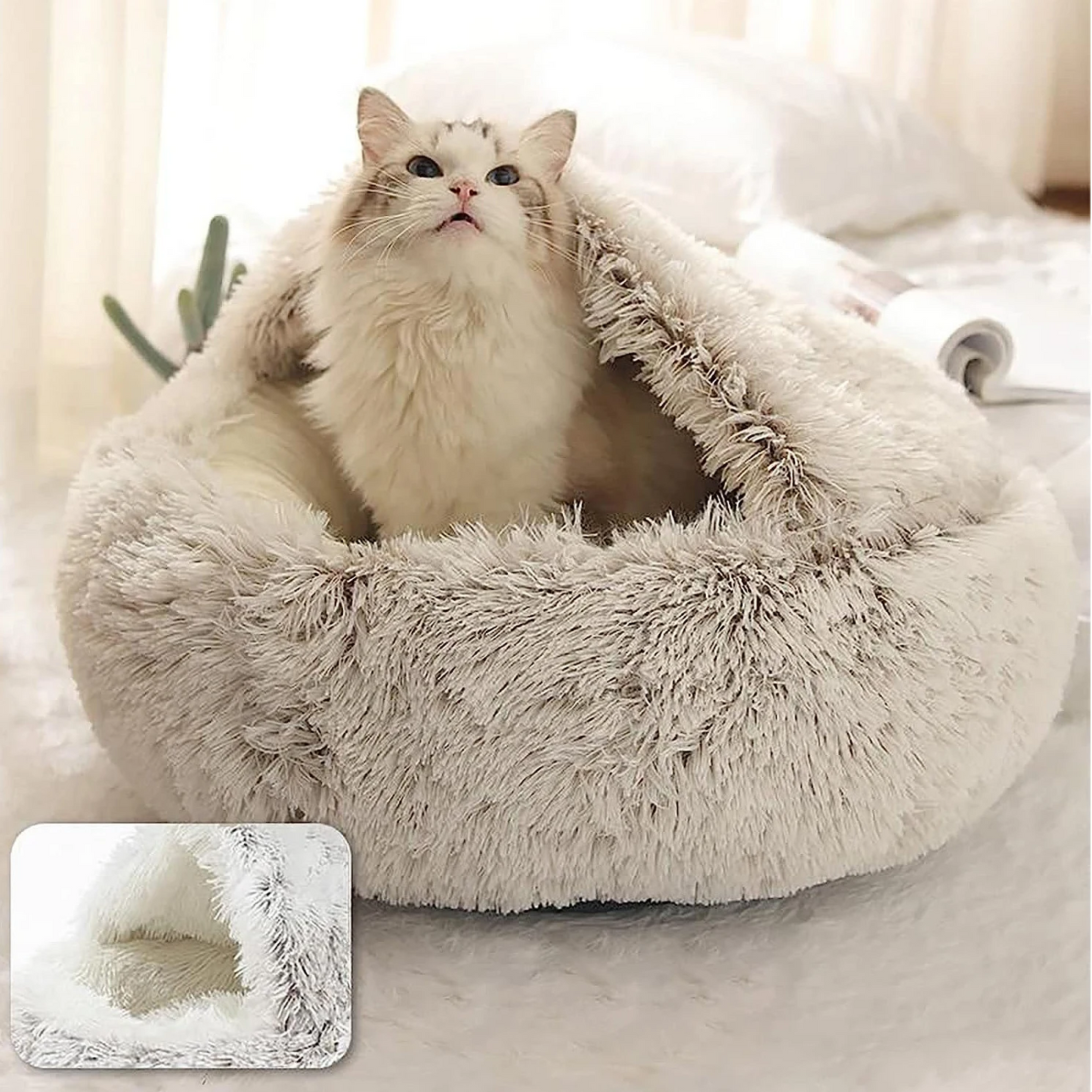 Cozy Cave Pet Bed | Calming & Comfortable Dog Bed for Deep Relaxation